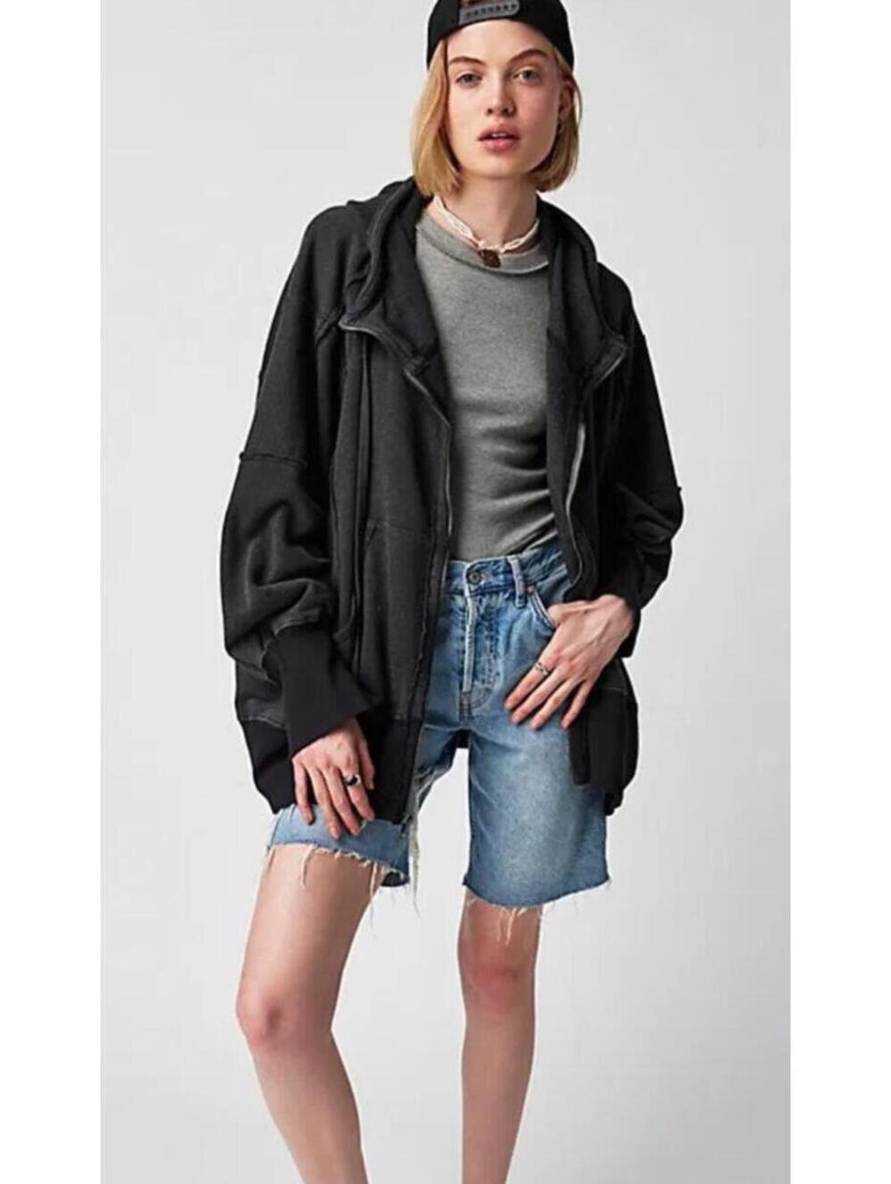 Free People Heavyweight Oversized Camden Hoodie Medium